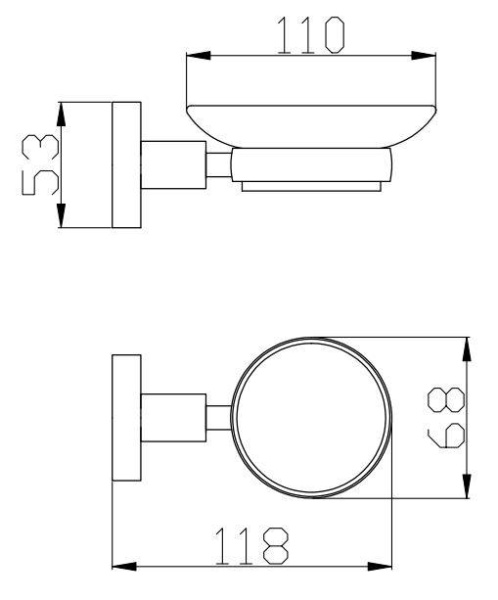 Мыльница стеклянная Rav Slezak Colorado COA0300