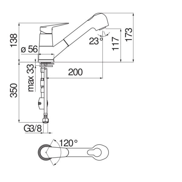 Смеситель для кухни Nobili Blues BS101127CR