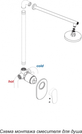 Смеситель для душа WasserKRAFT Aller 10651