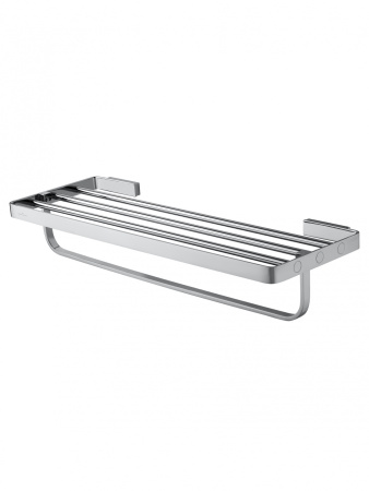 Полотенцедержатель с полкой WONZON & WOGHAND LOTTE, хром WW-8381A