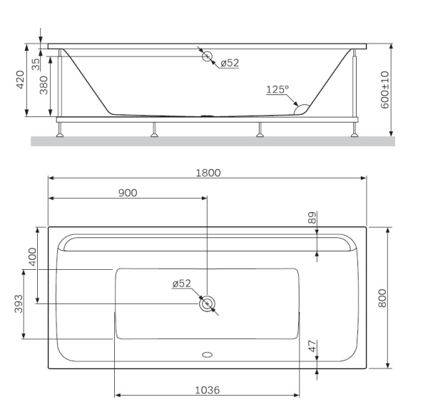 Ванна акриловая (180х80) Am.Pm Inspire 2.0 W52A-180-080W-A Ванна акриловая (180х80) Am.Pm Inspire 2.0 W52A-180-080W-A
