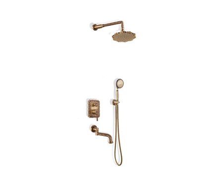 Комплект для душа с изливом Bronze de Luxe WINDSOR 10137F