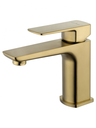 Смеситель для раковины WONZON & WOGHAND EDGE, брашированное золото WW-88139003-BG