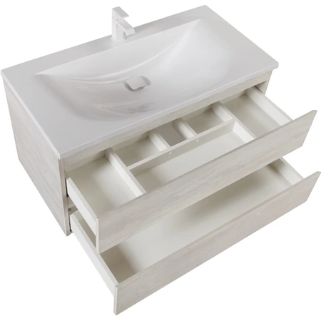 Тумба под раковину Cezares MOLVENO-100-2C-SO-LB Legno Bianco