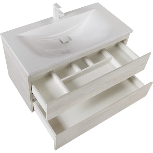 Тумба под раковину Cezares MOLVENO-100-2C-SO-LB Legno Bianco