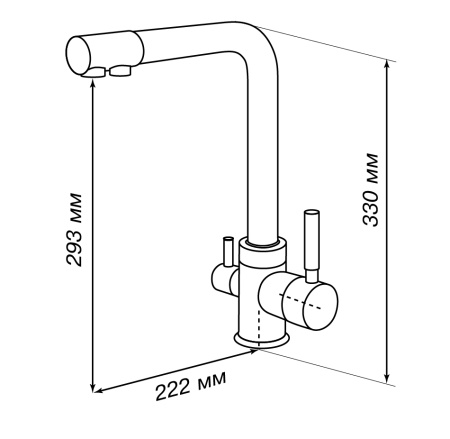 Смеситель для кухни Aquaton Руан 1AX004FCXX240 жемчуг