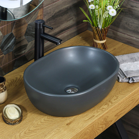 Раковина накладная (48х35) Melana 320311MDG-805