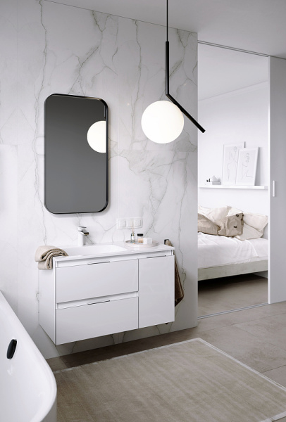 Тумба под раковину Aqwella Accent ACC0109LW белая