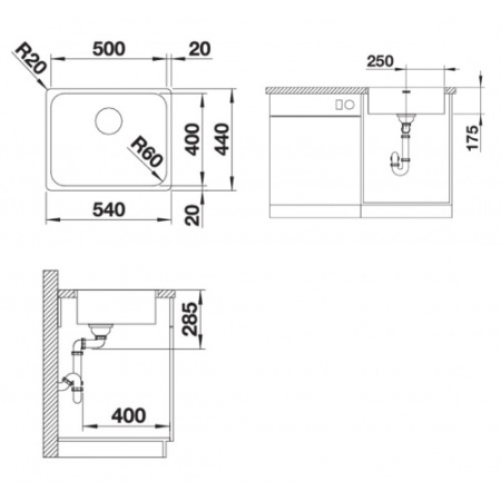 Кухонная мойка Blanco Supra 500-IF  523361