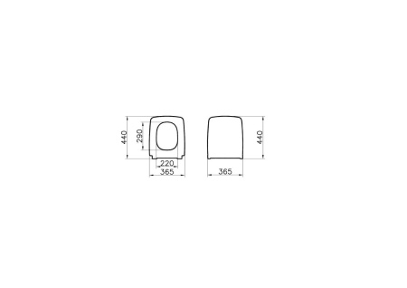 Комплект безободкового унитаза VitrA Metropole, кнопка хром 9820B003-7201