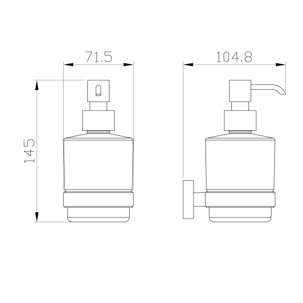 Дозатор мыла WONZON & WOGHAND GRAFFITY, брашированное золото WW-9333-BG