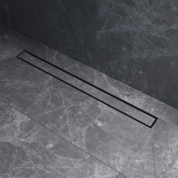 Душевой лоток с решеткой под плитку 80 см Am.Pm MasterFlow W01SC-U11-080-04BM черный матовый