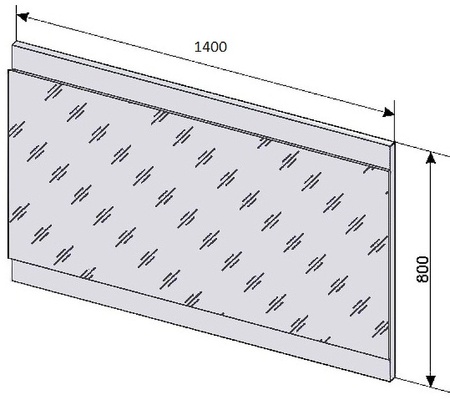 Зеркало с подсветкой Style Line Даллас (140x80) СС-00002356 белый