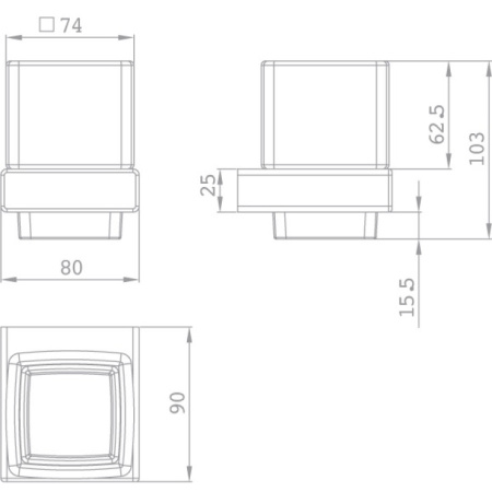 Стакан для зубных щеток Teka Formentera 170810200