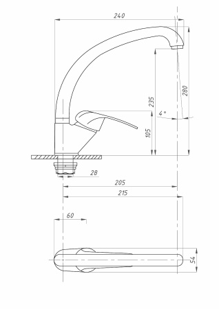 Смеситель для кухни ПСМ-Профсан  ProfECO PSM-337-037