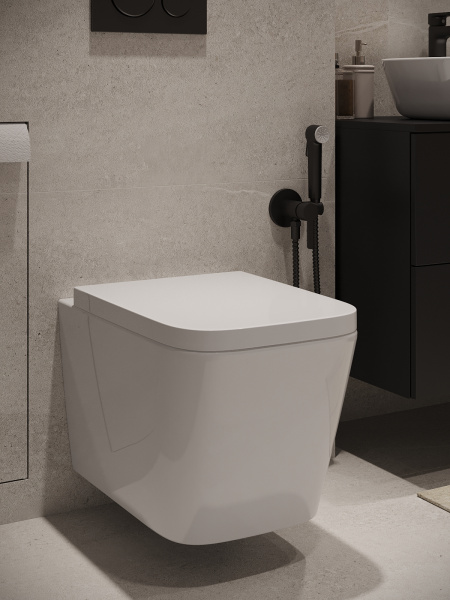 Унитаз подвесной безободковый TORNADO Agger AT11150  сиденье с микролифтом