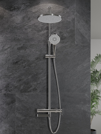 Душевая система с однорычажным смесителем AGGER Sweet A2793300 хром глянцевый