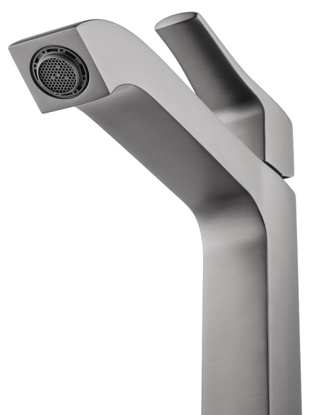 Смеситель для раковины высокий WONZON & WOGHAND FLEX, темный графит WW-88019072-BGM