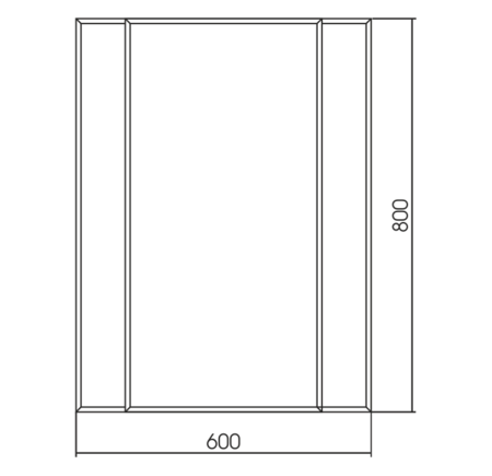 Зеркало (64х84) Silver Mirrors  Монблан LED-00002468
