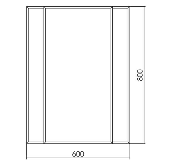 Зеркало (64х84) Silver Mirrors  Монблан LED-00002468