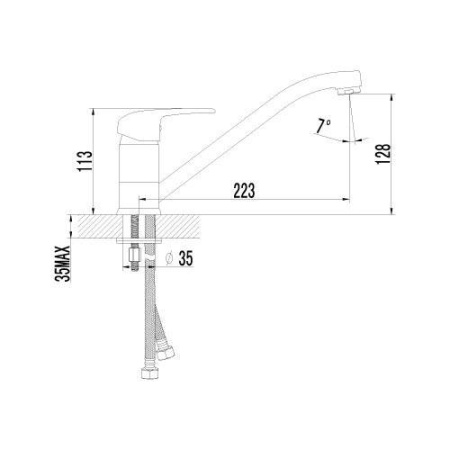 Смеситель для кухонной мойки Lemark Pramen (LM3304C)