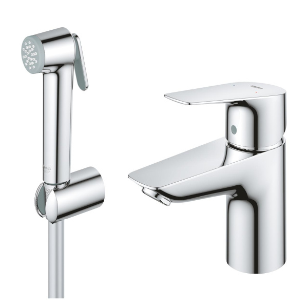Смеситель для раковины с душем Grohe BauEdge New 23757 001 (23757001) хром