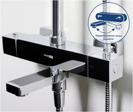 Душевая система с изливом WasserKRAFT A19901 Thermo