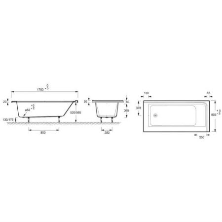 Акриловая ванна (170х80) Jacob Delafon FORMILIA E6139L-00