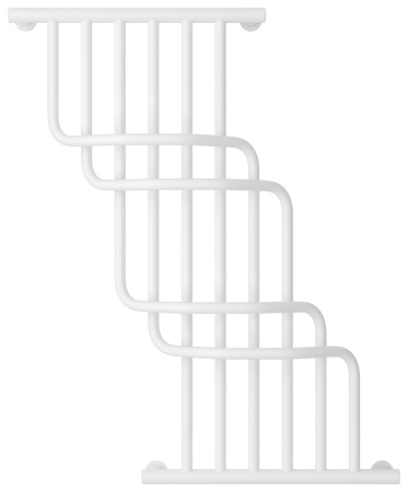 Полотенцесушитель Водяной Сунержа Нега (100х85) Матовый Белый 30-0225-1085