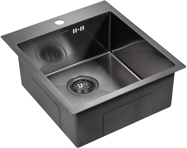 Кухонная мойка Paulmark  Favor PM214551-GM вороненая сталь