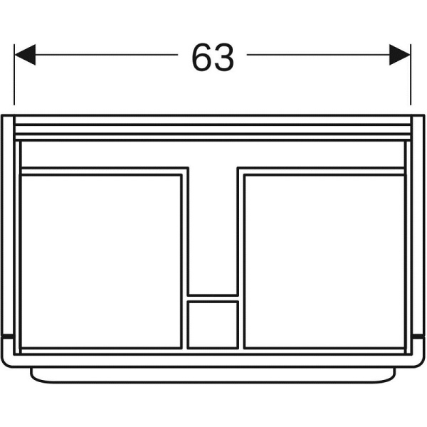 Тумба под раковину Geberit myDay Y824081000+125480600