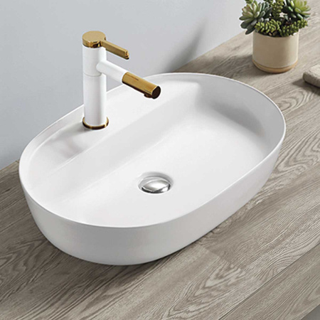 Раковина накладная (60х40) Vincea VBS-122 белый