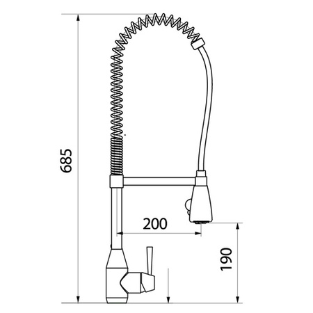 Смеситель для мойки Webert Conic PRO CN920502 chrome
