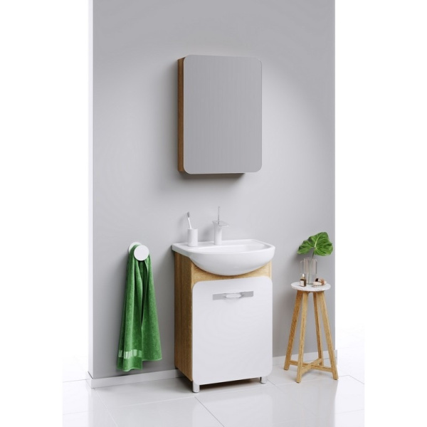 Зеркальный шкаф Aqwella Вега 50 Veg.04.05