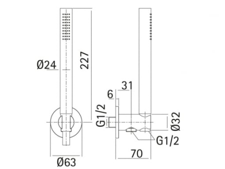 Душевой набор Cisal Xion DS018300D1