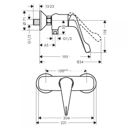 Смеситель Hansgrohe Novus 71926000