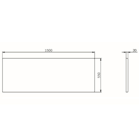 Фронтальная панель для ванны AM.PM Func 150 W84A-150-070W-P