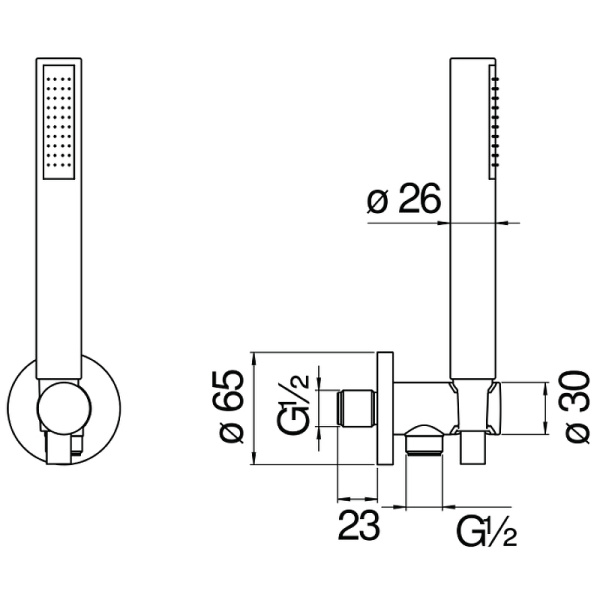 Душевой набор Nobili AD146/32RCP