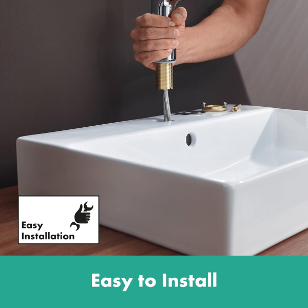 Смеситель для раковины с донным клапаном Hansgrohe Talis E 71754000 хром