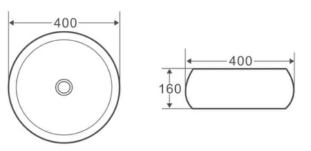 Накладная раковина (40,5х40,5) BelBagno BB1065
