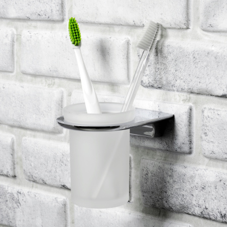 Стакан для зубных щеток одинарный WasserKRAFT Kammel K-8328