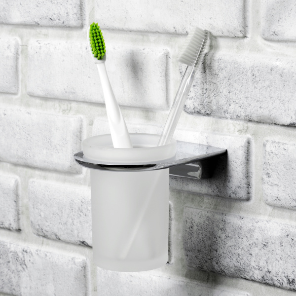 Стакан для зубных щеток одинарный WasserKRAFT Kammel K-8328