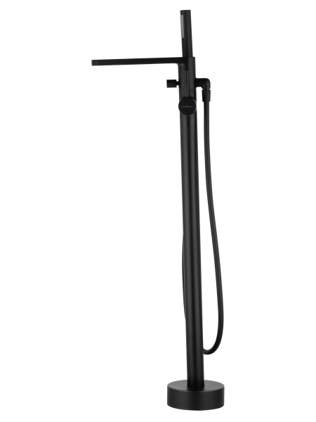 Смеситель для ванны напольного монтажа WONZON & WOGHAND STICK, черный матовый WW-88649901-MB