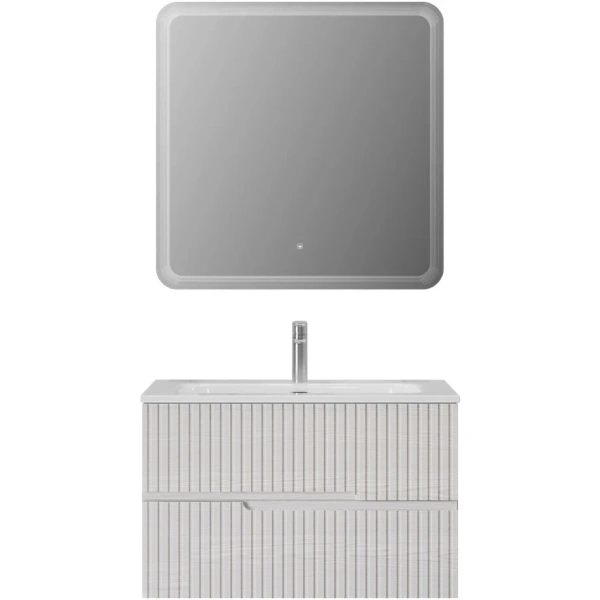 Тумба под раковину Cezares DUET-N-800-2C-SO-FBS-P Ясень белый софт