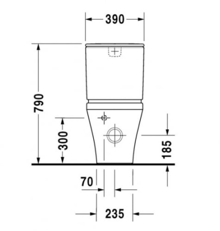 Чаша Унитаза напольный Duravit DuraStyle 2155090000 без сиденья