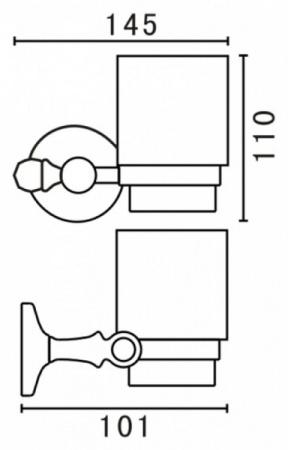 Держатель для стакана Art&Max AM-E-2668AL