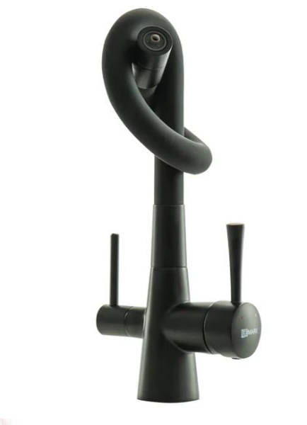 Смеситель для кухни Lemark Comfort с подключением к фильтру с питьевой водой (LM3075BL)