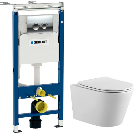 Унитаз Aquatek Вега AQ1905-00 с инсталляцией Geberit 458.123.21.1
