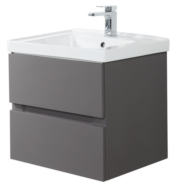 База под раковину напольная Art&max AM-Techno-600-2C-SO-ZB815 Смоки софт