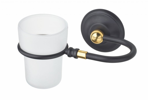 Стакан подвесной, матовое стекло ART&MAX SOPHIA AM-2140-Nero/Do-Ant